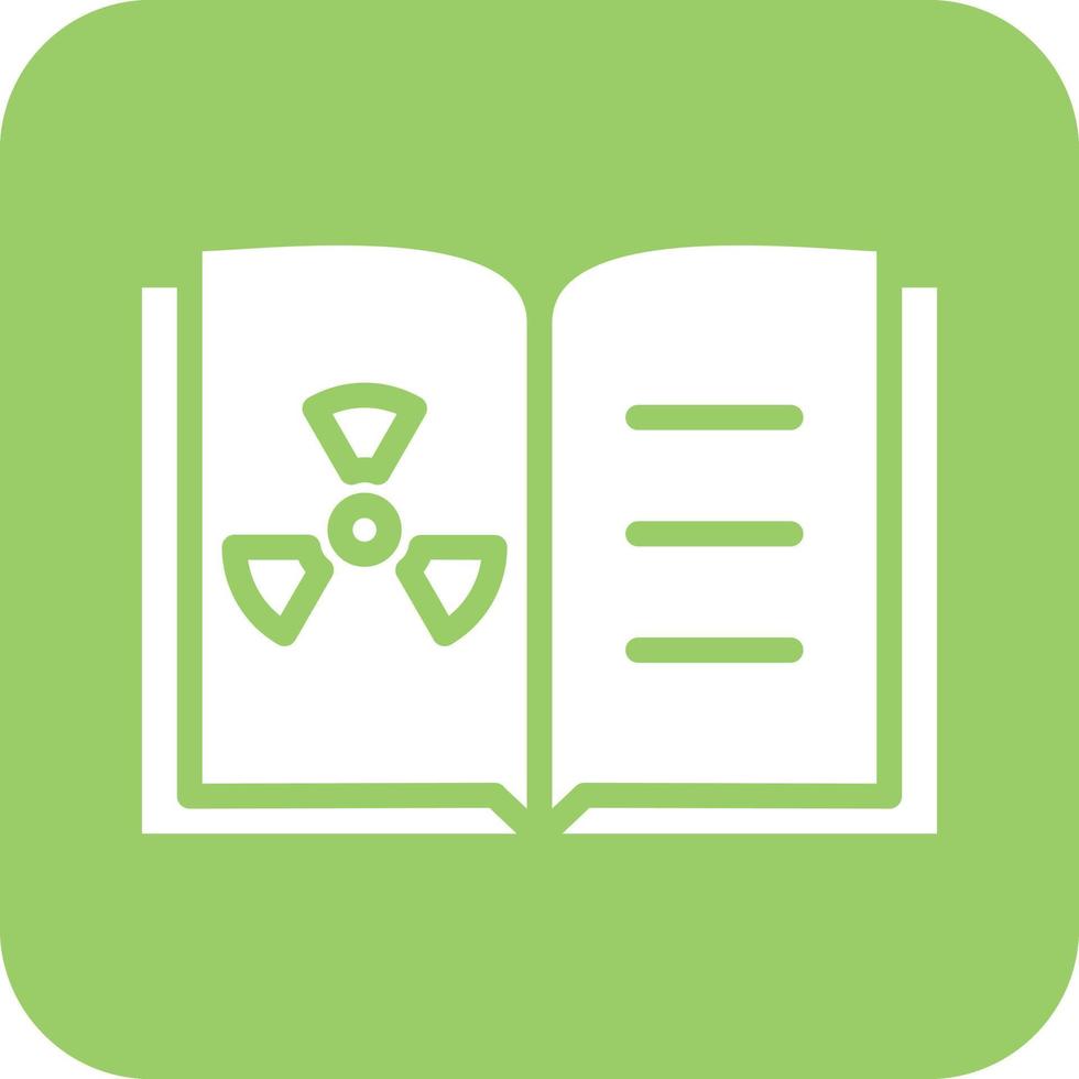 Chemistry Open Book Vector Icon Design