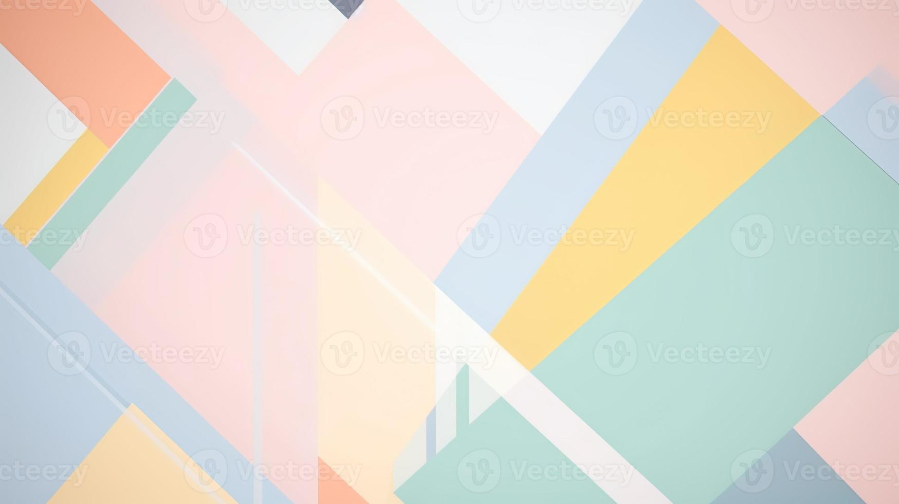 Abstract geometric background. Minimalistic design. Pastel colors. photo