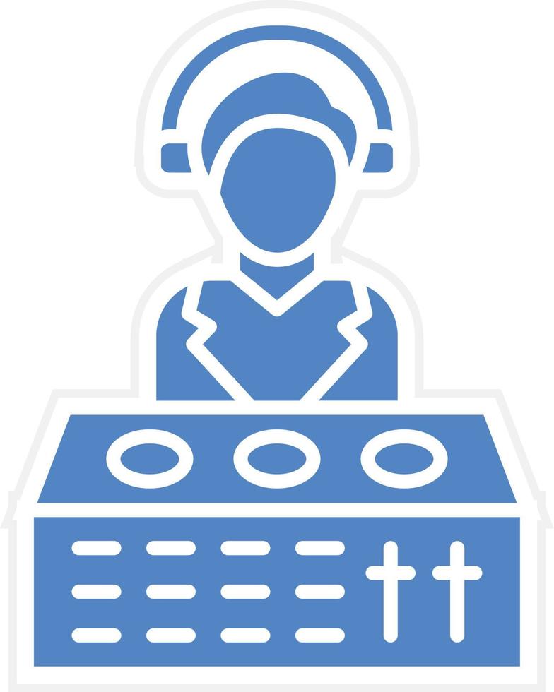 DJ Vector Icon Design
