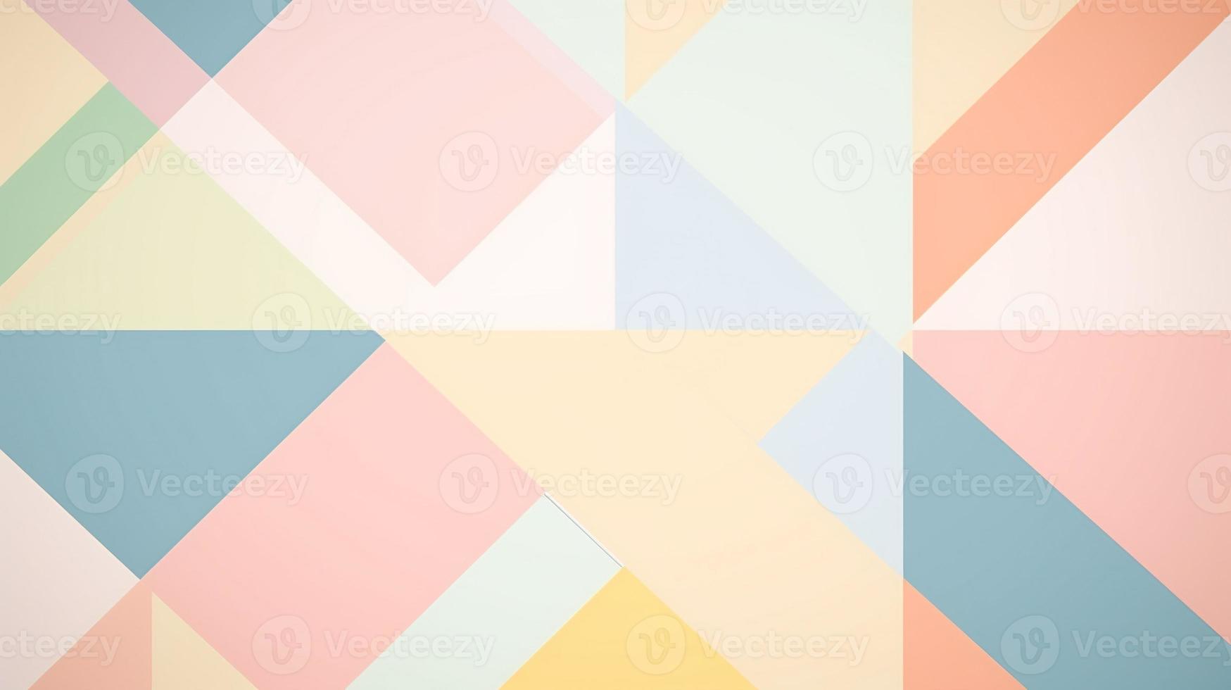 Abstract geometric background. Minimalistic design. Pastel colors. photo
