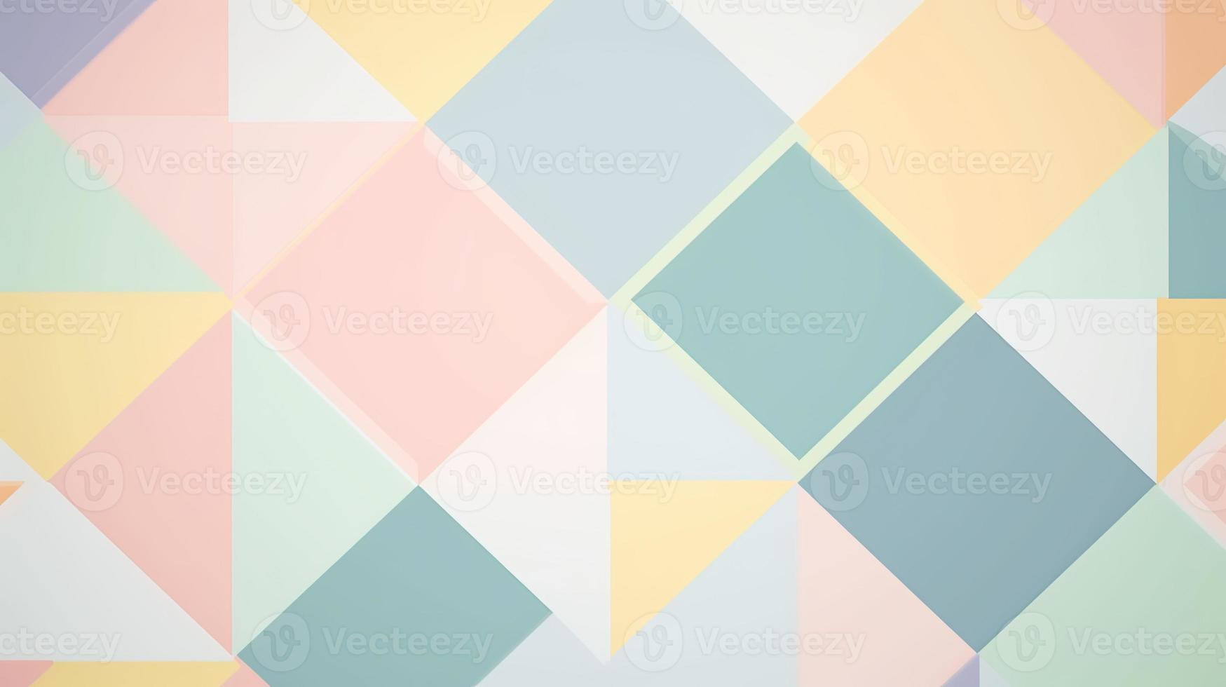Abstract geometric background. Minimalistic design. Pastel colors. photo