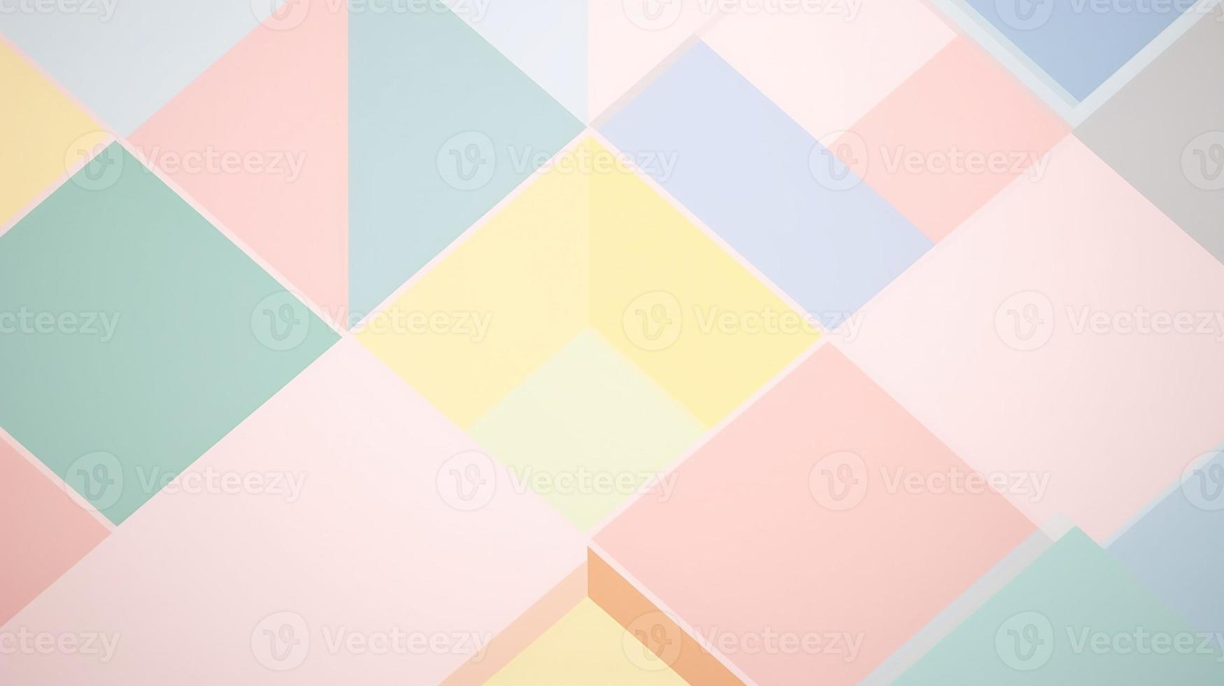 Abstract geometric background. Minimalistic design. Pastel colors. photo