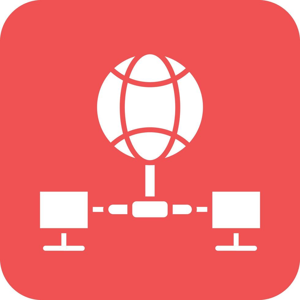 Global Network Icon Vetor Style vector