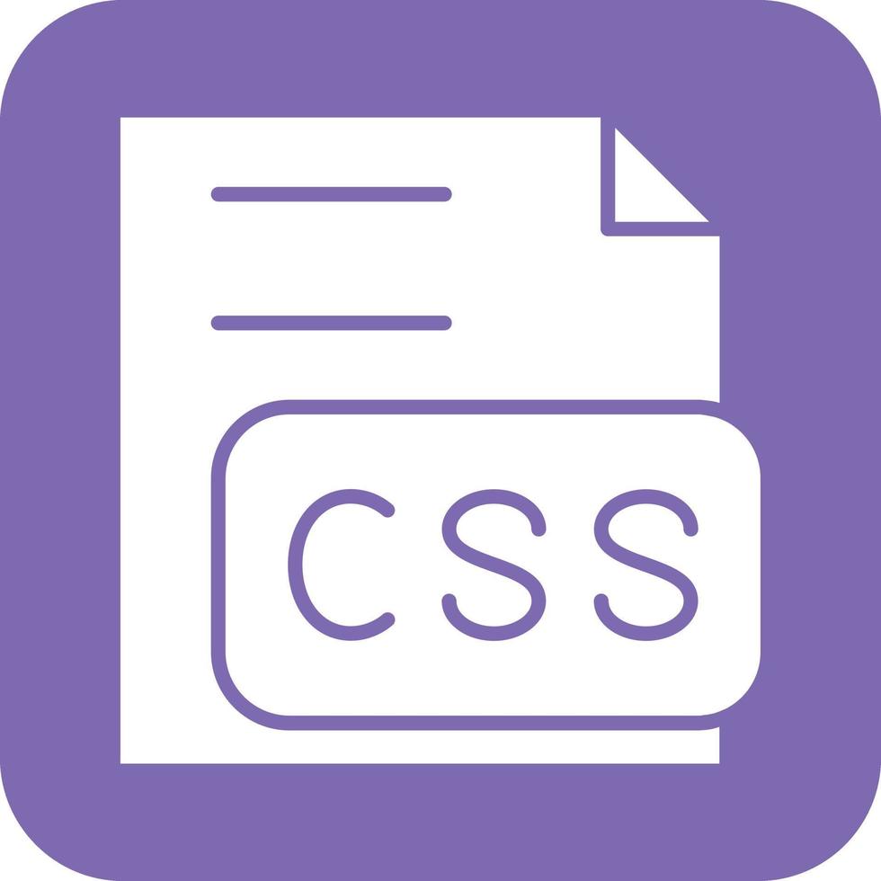 CSS File Icon Vetor Style vector