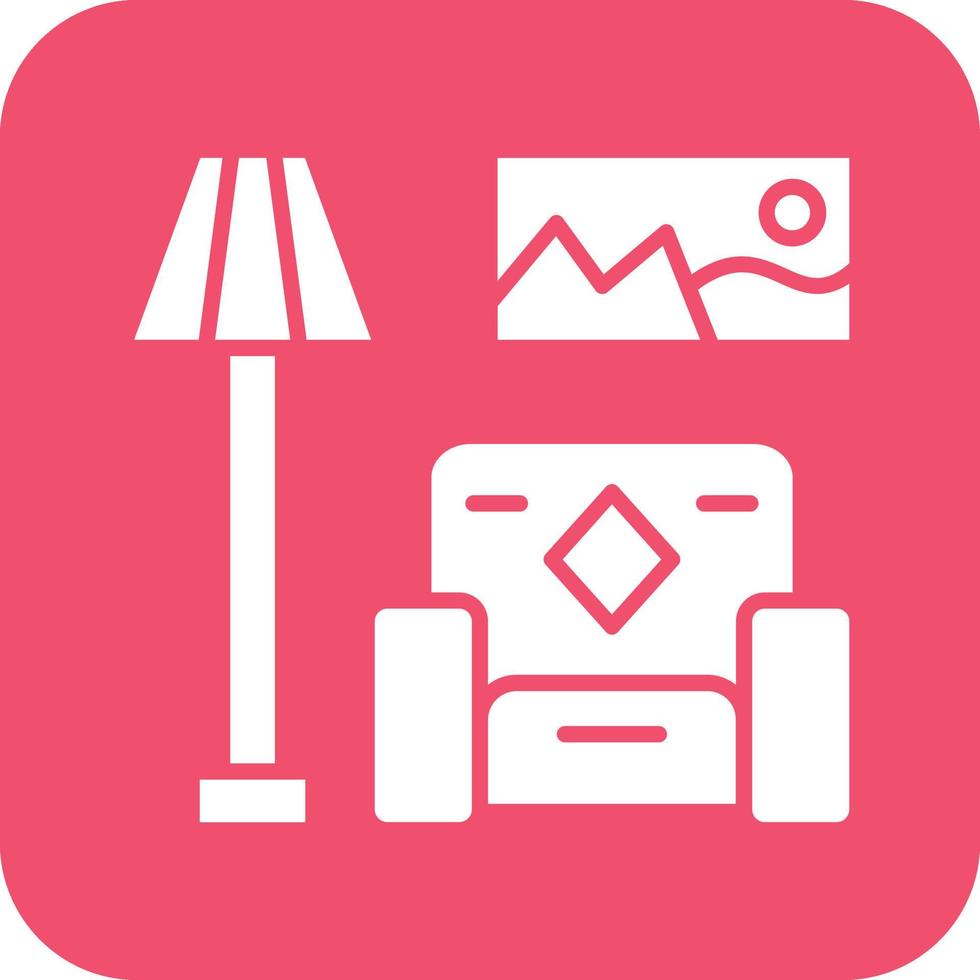 Living Room Vector Icon Design