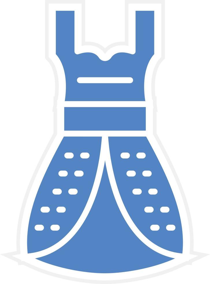 Wedding Female Dress Icon Vetor Style vector