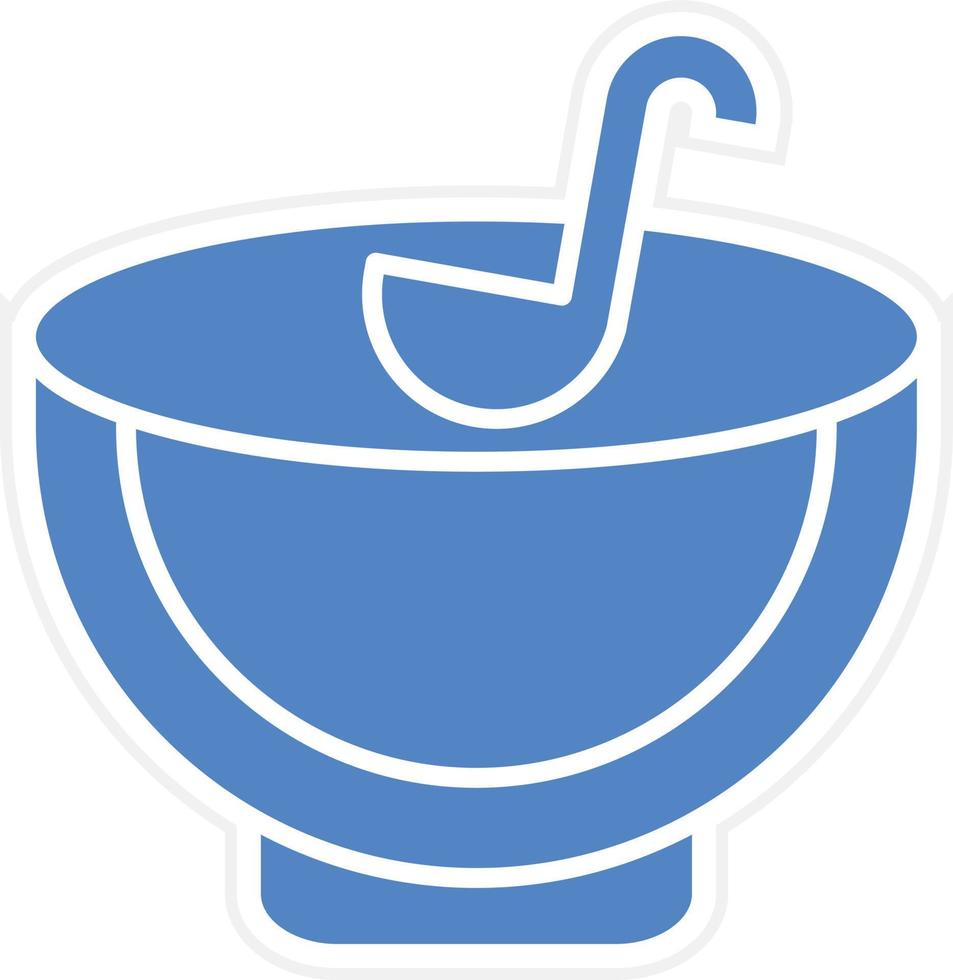 Punch Bowl Vector Icon Design