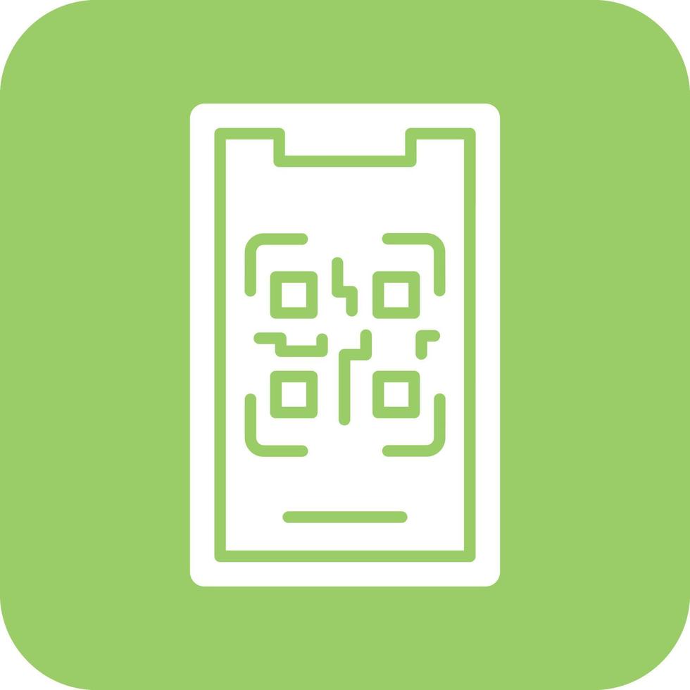 Mobile Qr Code Vector Icon Design