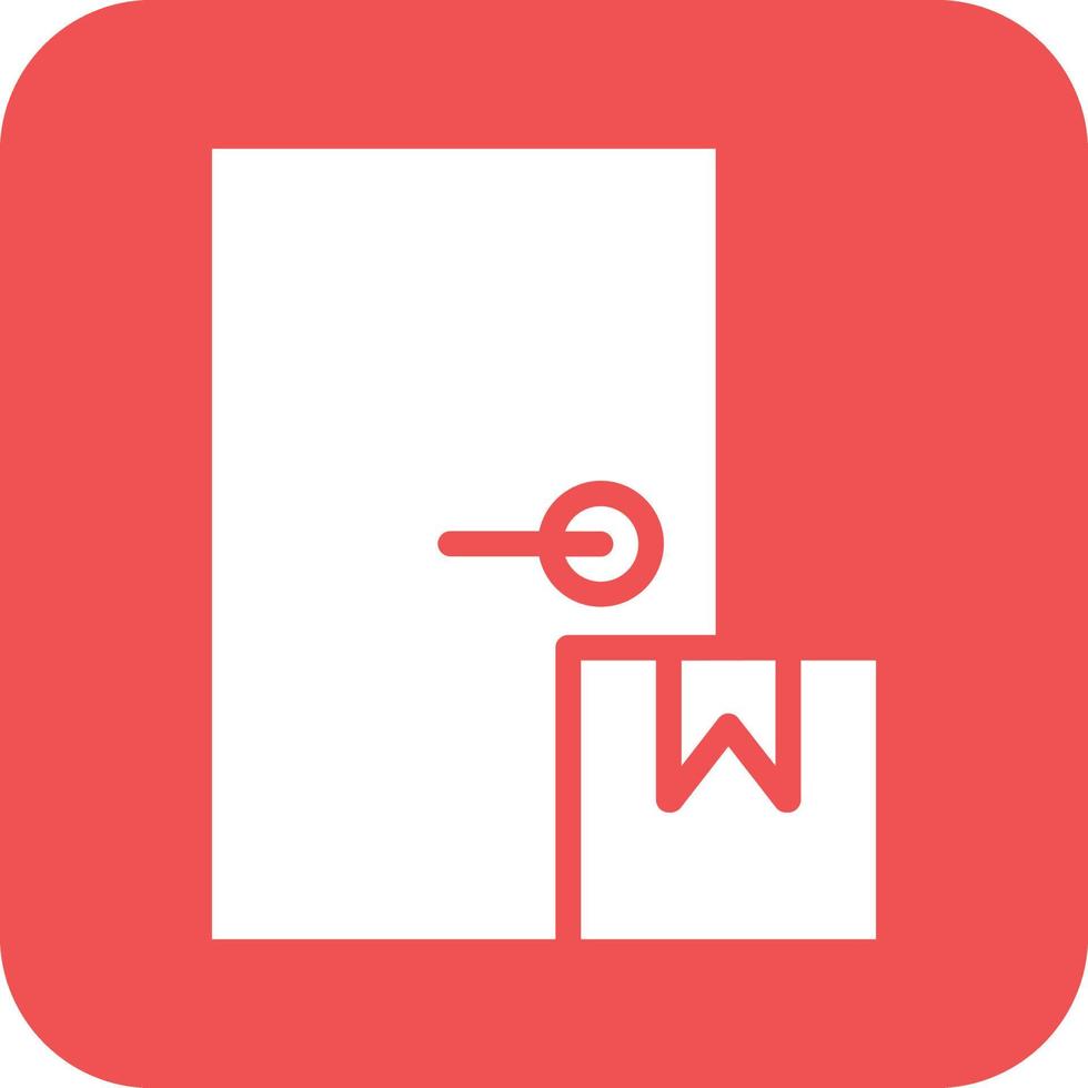 Door Delivery Vector Icon Design