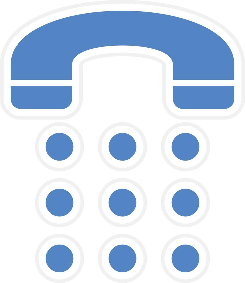 Phone Dial Vector Icon Design