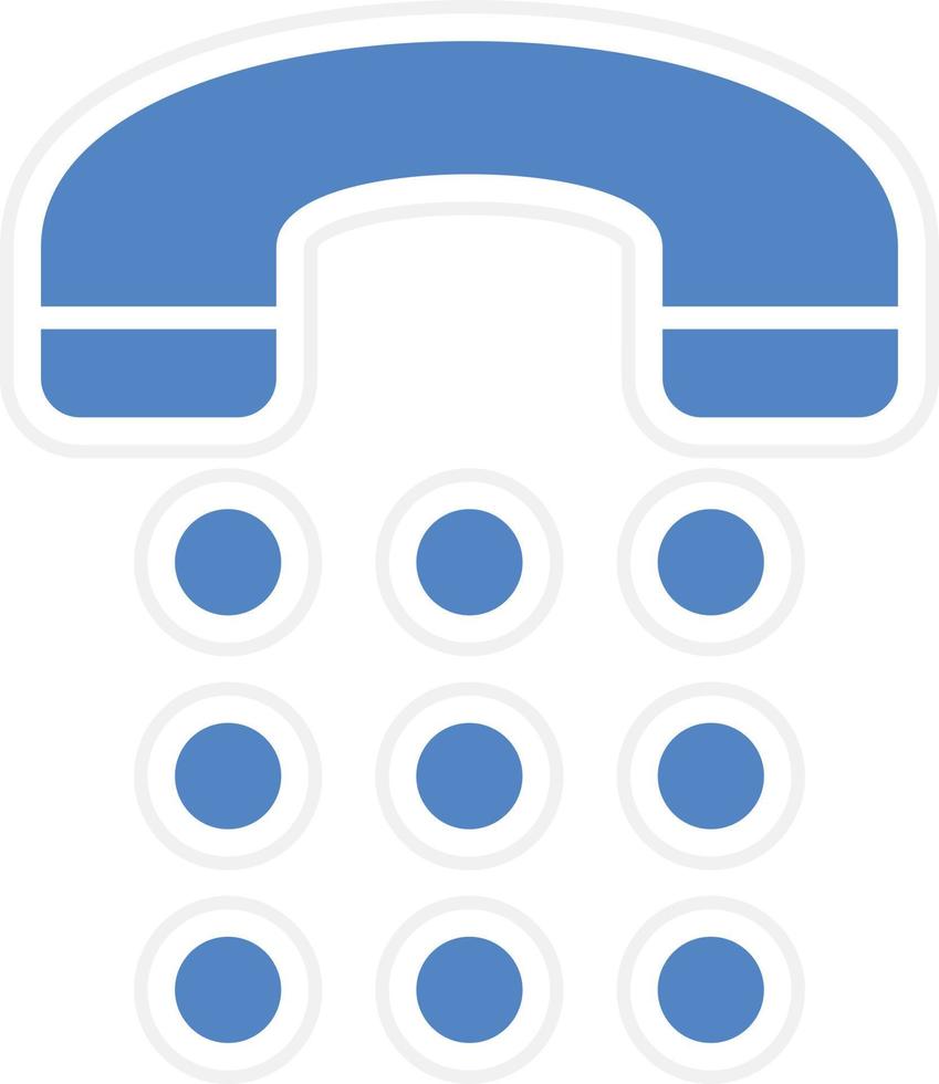 Phone Dial Vector Icon Design