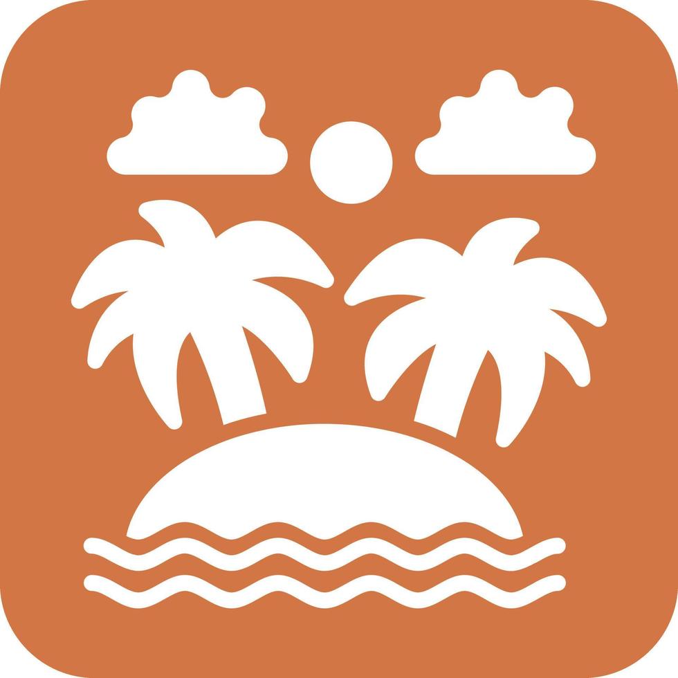 Island Vector Icon Design