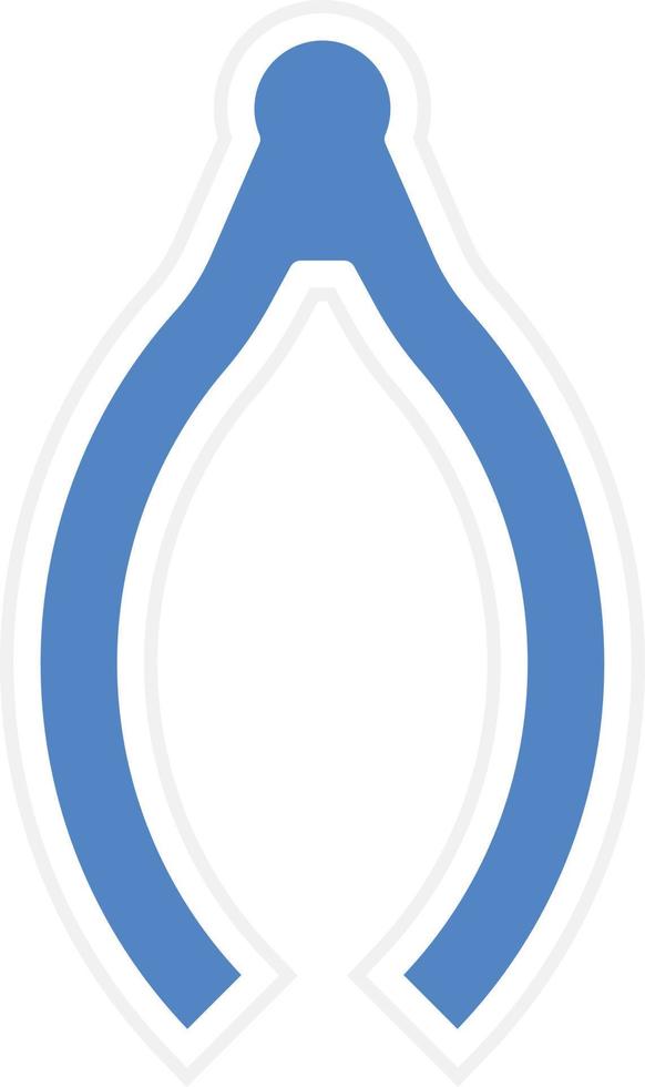 Wishbone Vector Icon Design
