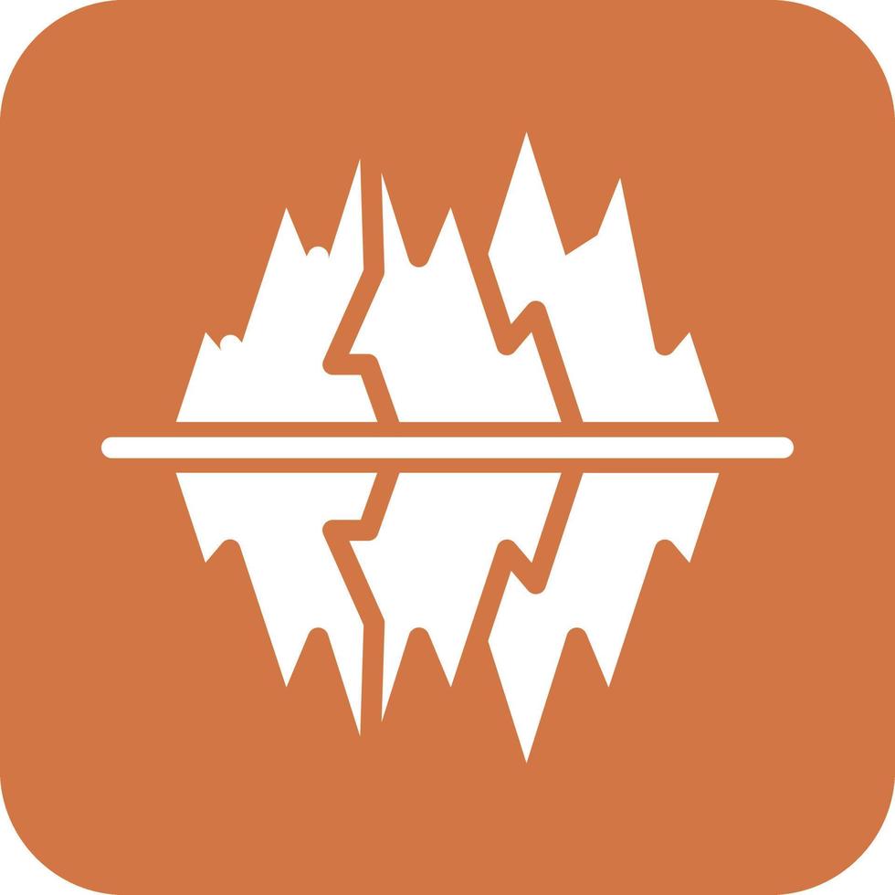 Glacier Icon Vetor Style vector