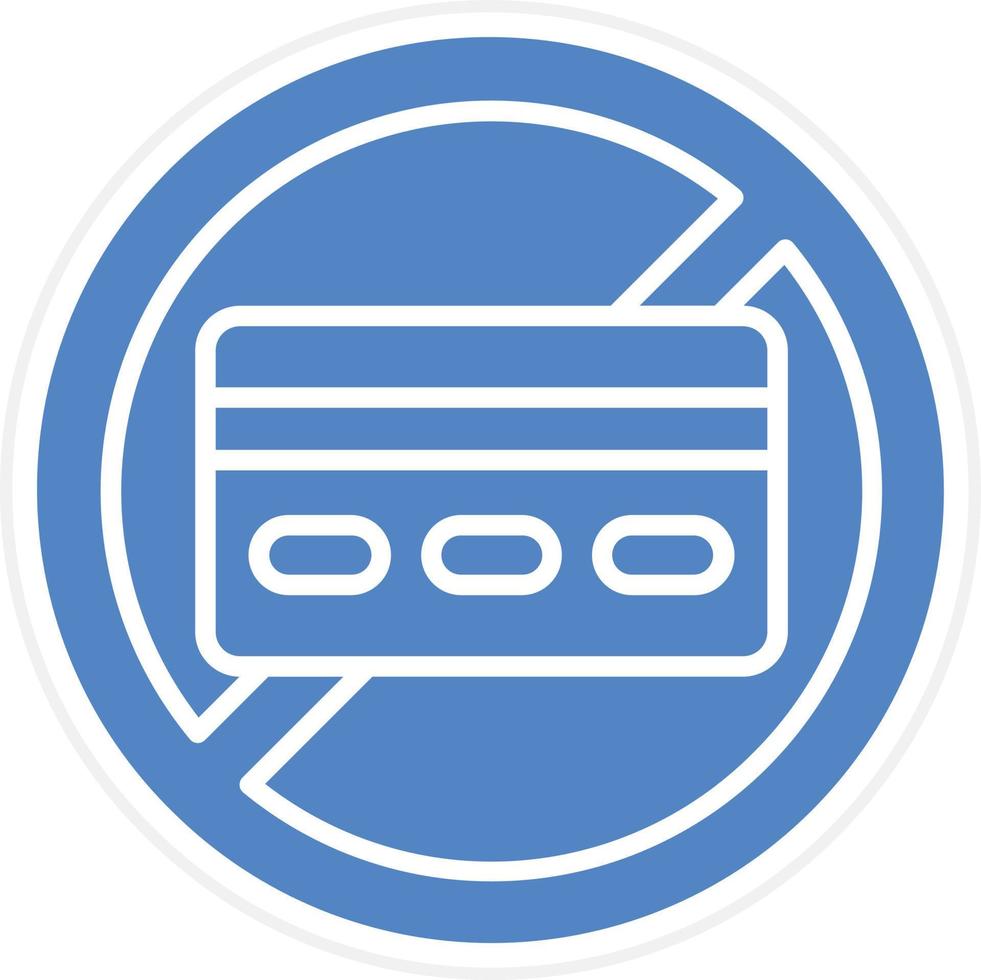 Card Blocked Vector Icon Design