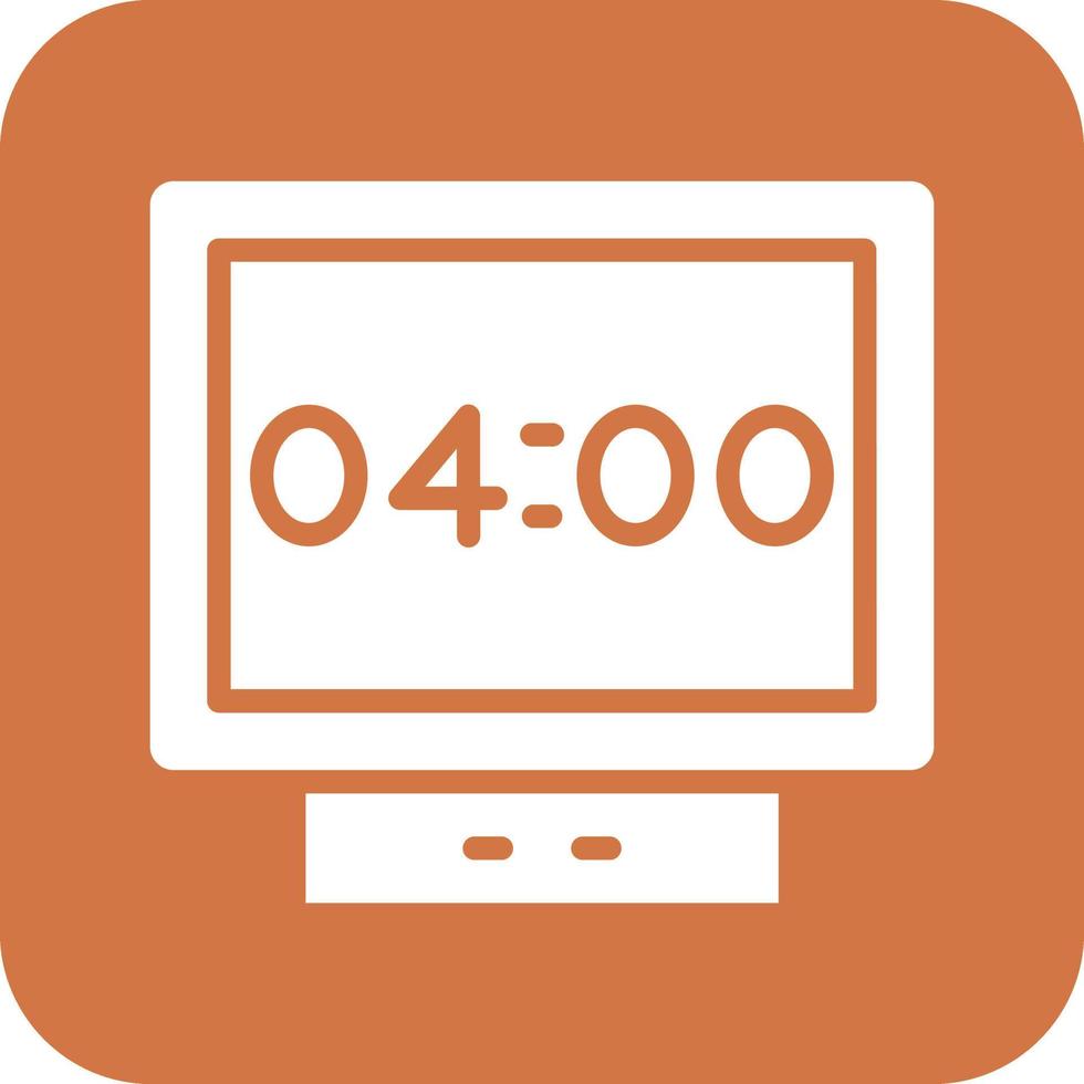 Digital Clock Vector Icon Design