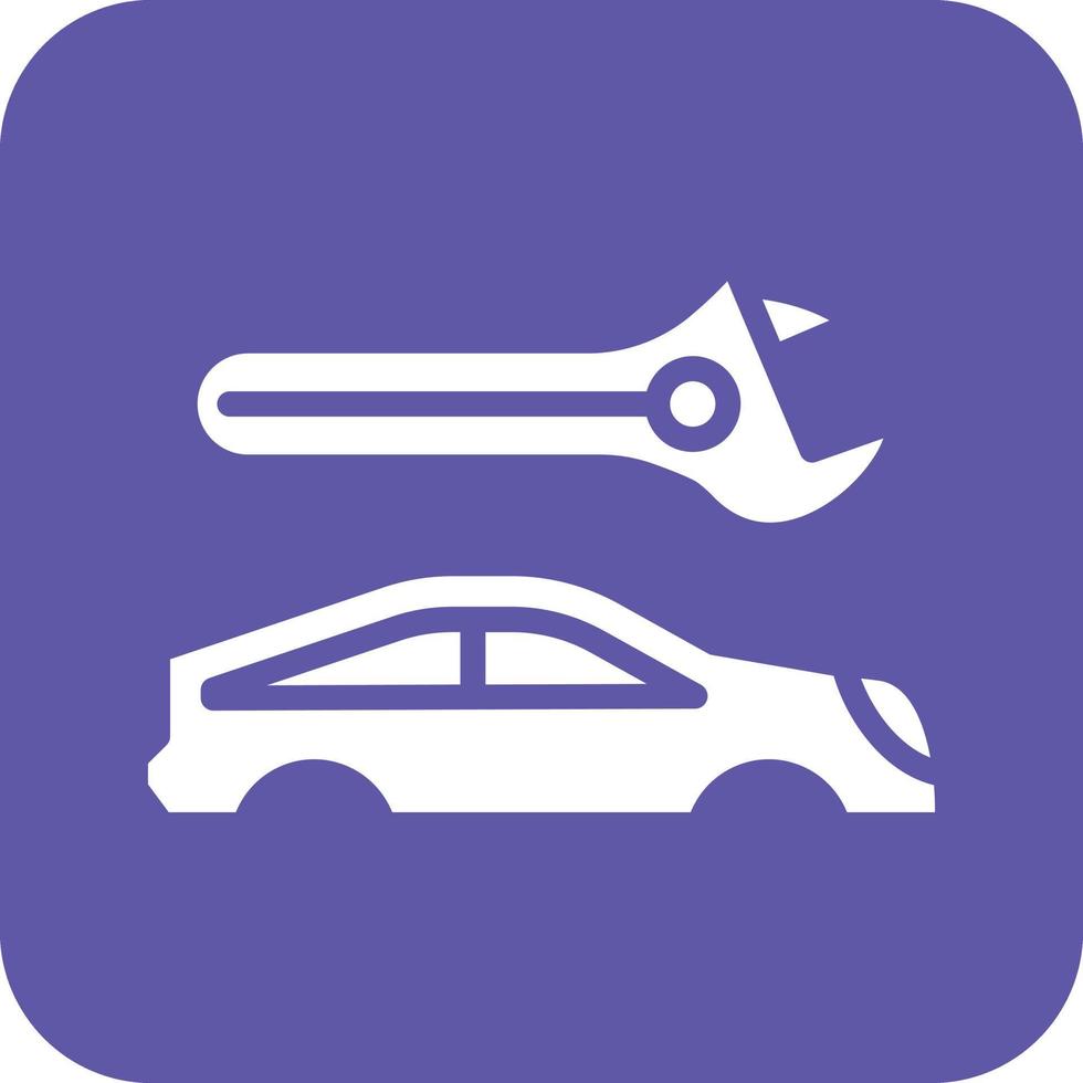 Car Body Repair Vector Icon Design