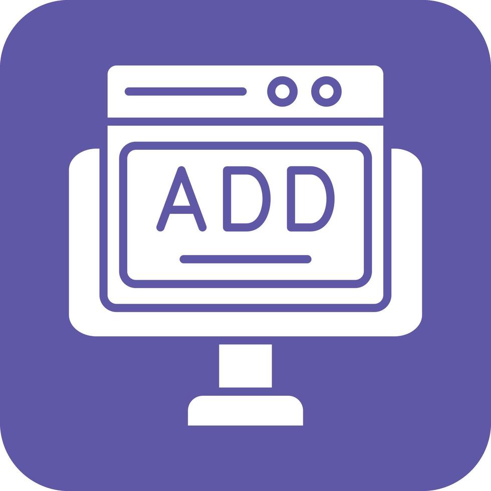 Online Ads Vector Icon Design
