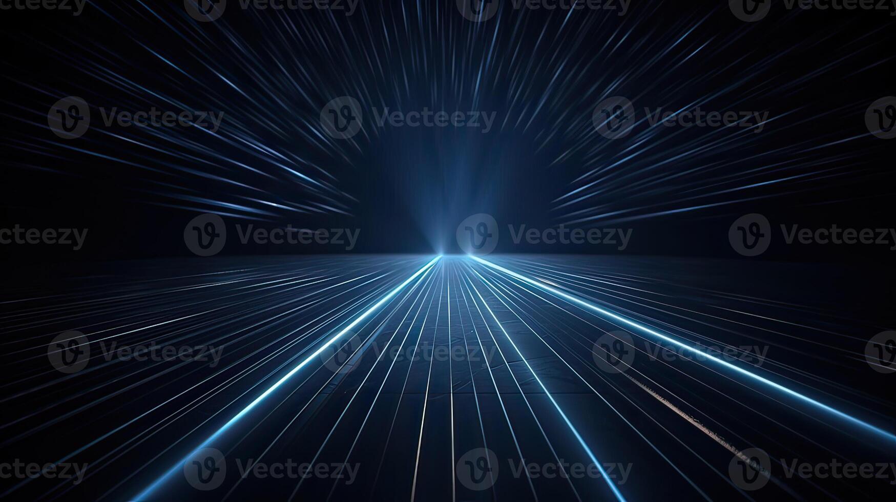 Abstract blue light rays background. . photo