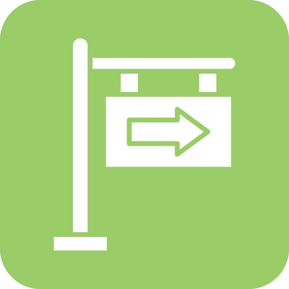 Signboard Icon Vetor Style vector