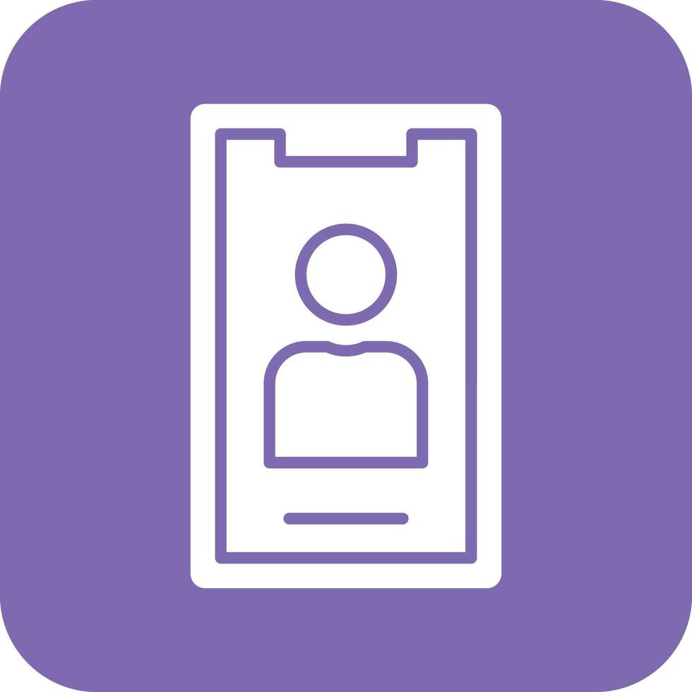 Mobile Contacts Vector Icon Design