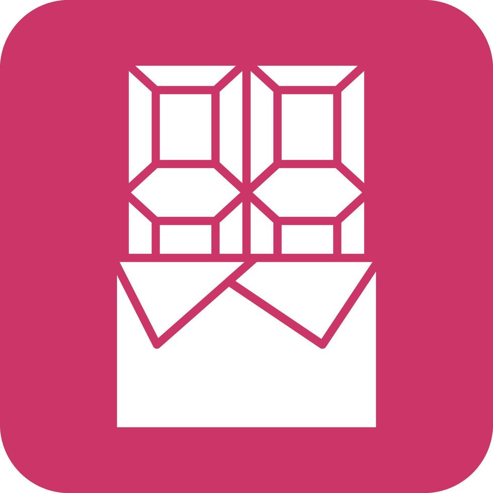 Chocolate Bar Vector Icon Design
