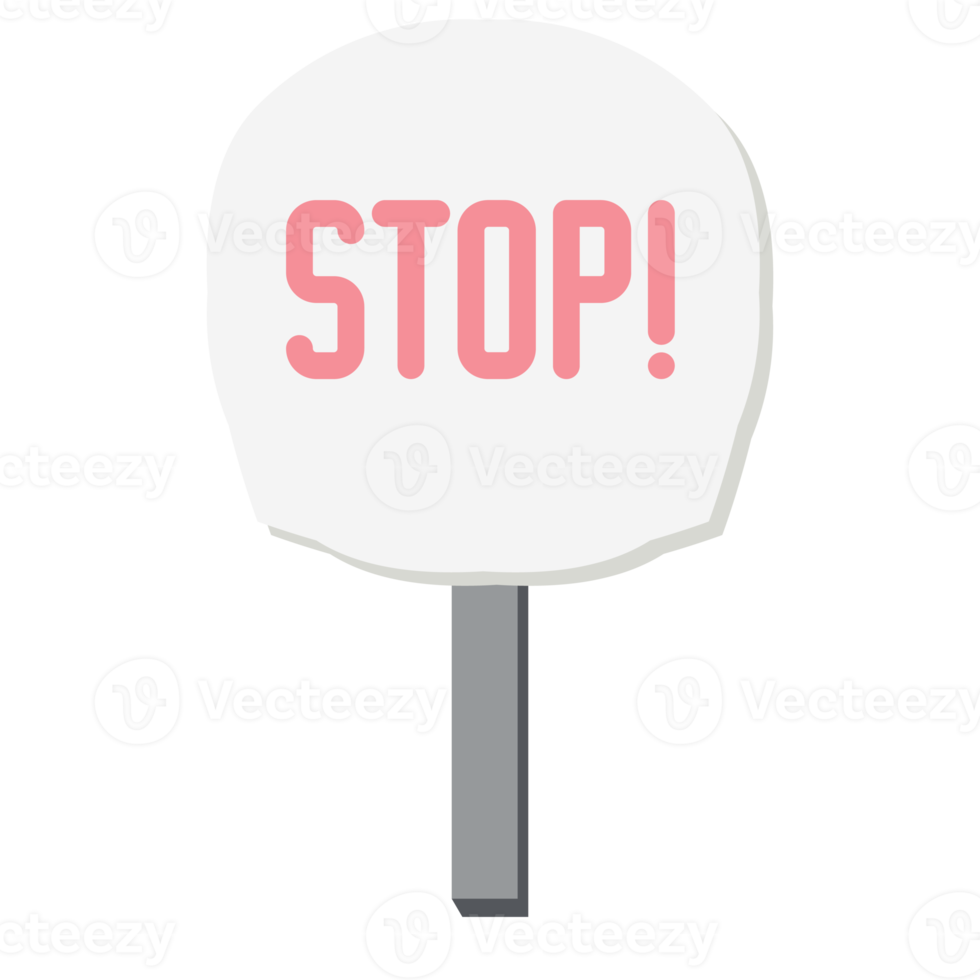 Placard Stop Demonstration Public Awareness Protest Signboard Stick png