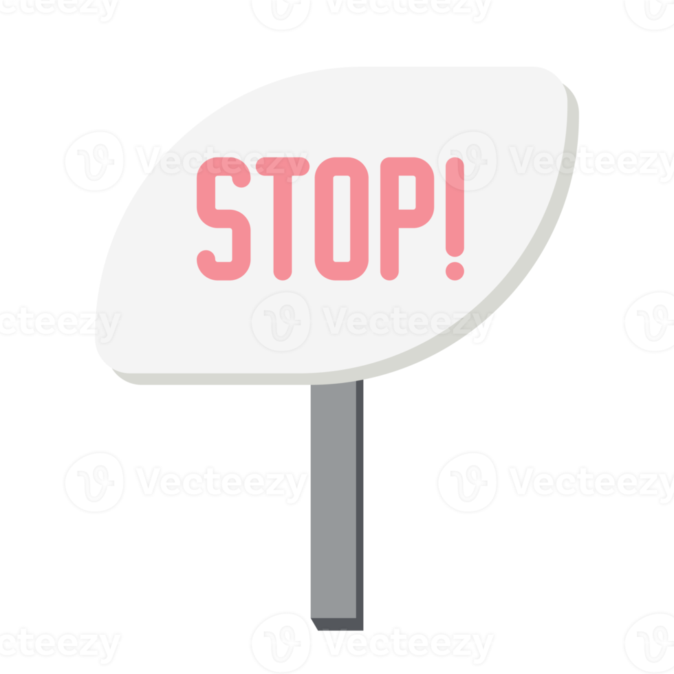 Placard Stop Demonstration Public Awareness Protest Signboard Stick png