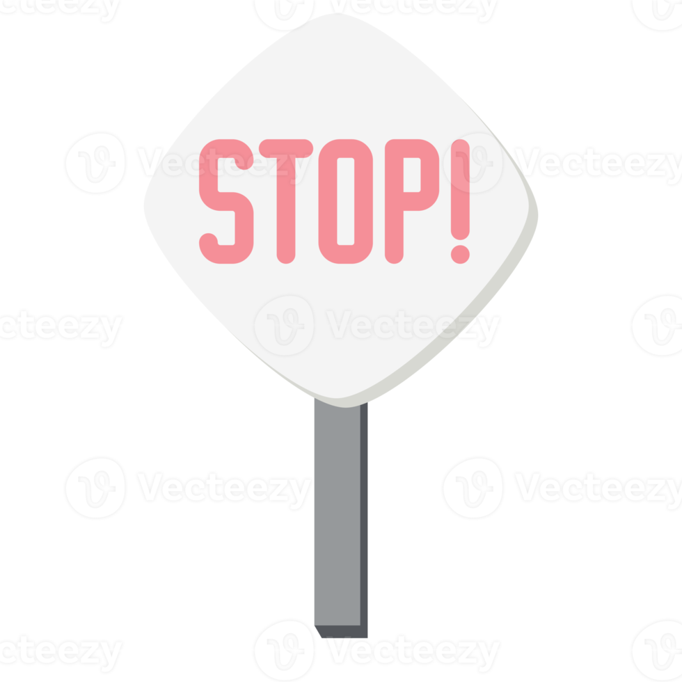 Placard Stop Demonstration Public Awareness Protest Signboard Stick png