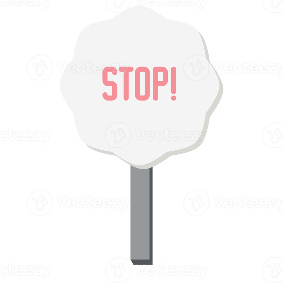 Placard Stop Demonstration Public Awareness Protest Signboard Stick png