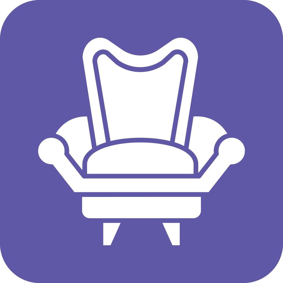 Sillón icono vetor estilo vector