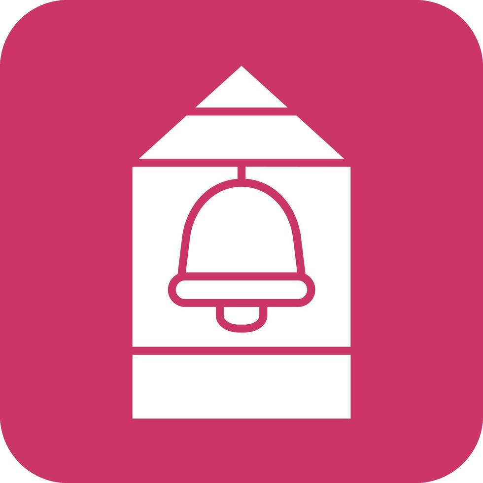 Bell Tower Icon Vetor Style vector