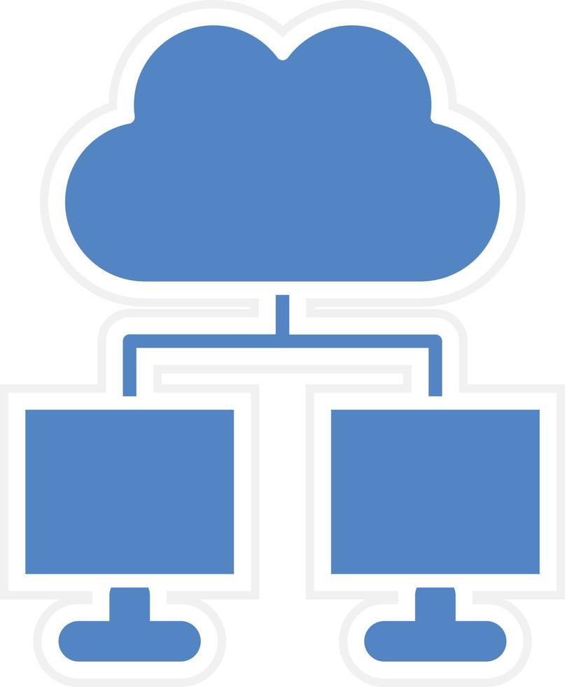 Cloud computing Vector Icon Design