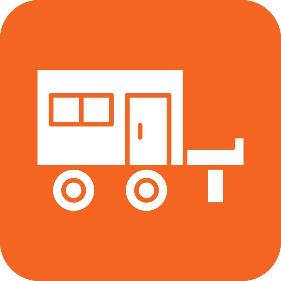 Caravan Icon Vetor Style vector