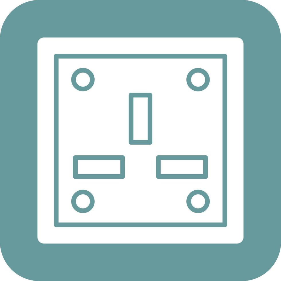 Wall Socket Vector Icon Design