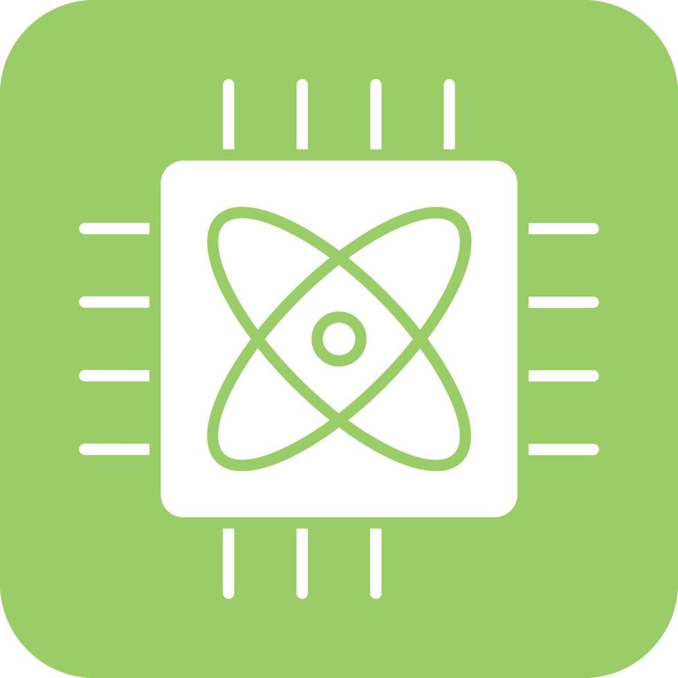 Quantum Computing Icon Vetor Style vector