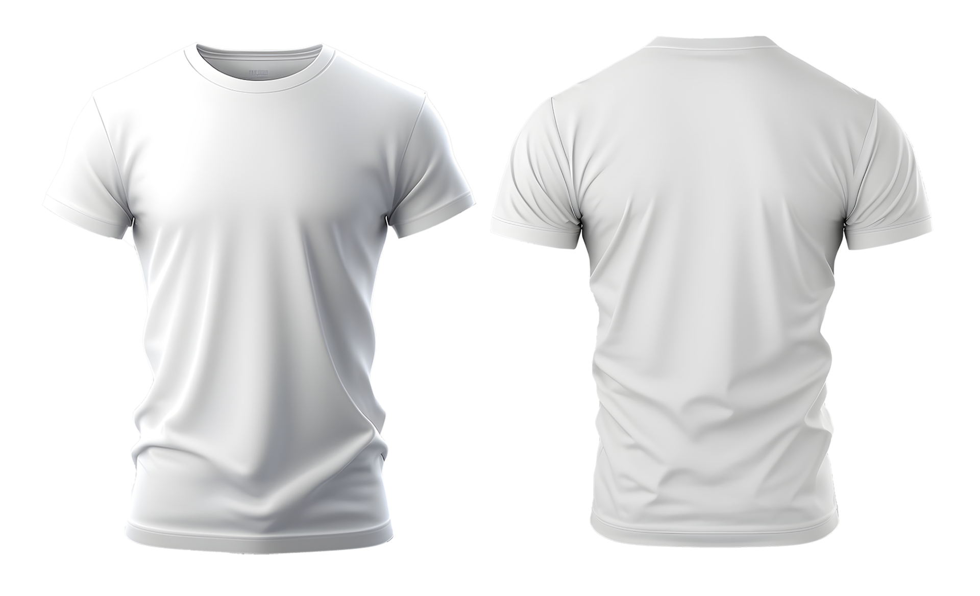 Blank White T Shirt Template Front And Back View 10227315 Vector Art ...