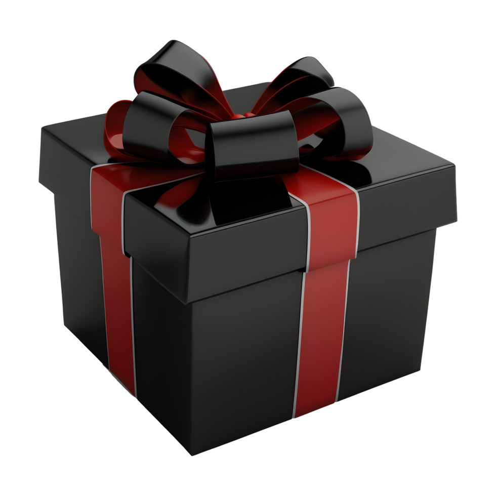 Black Gift Box With Red Ribbon Wrap Elegant And Luxurious Celebration best-gift-ideas-for-kids
