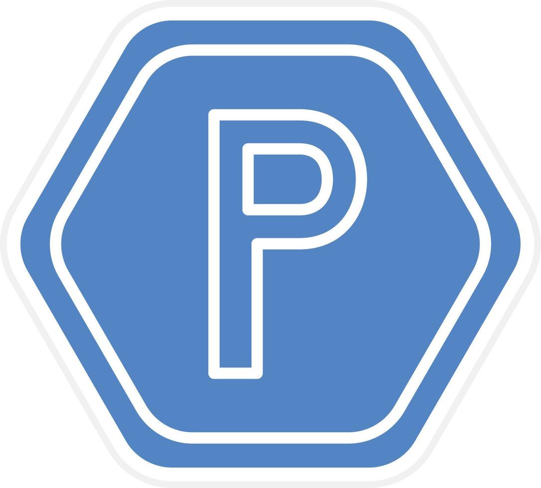 Parking Vector Icon Design