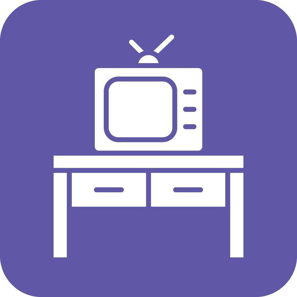 Tv Table Icon Vetor Style vector