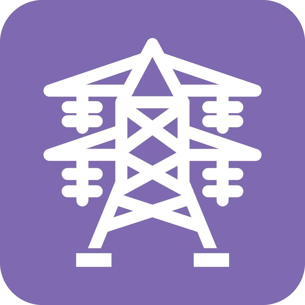 diseño de icono de vector de torre eléctrica