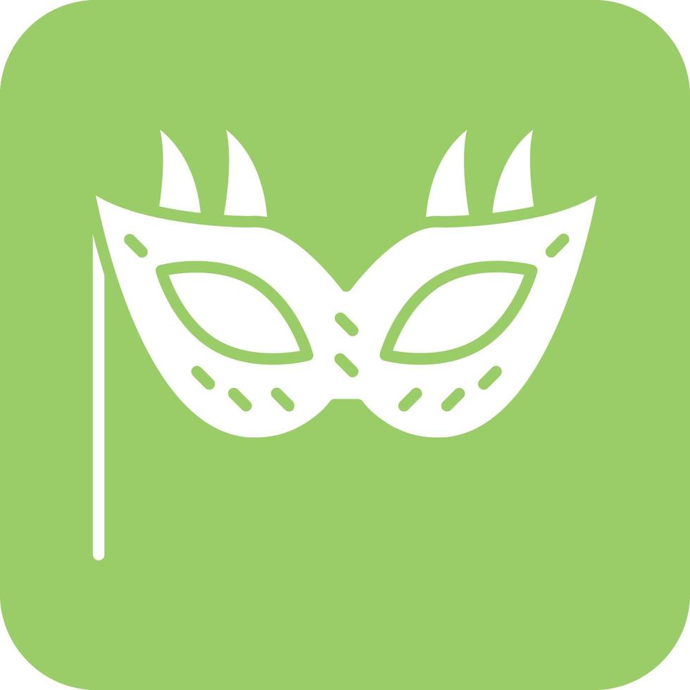 New Year Mask Vector Icon Design