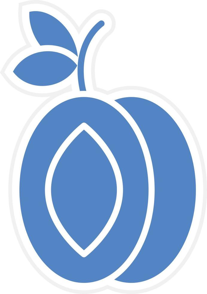 Plum Vector Icon Design