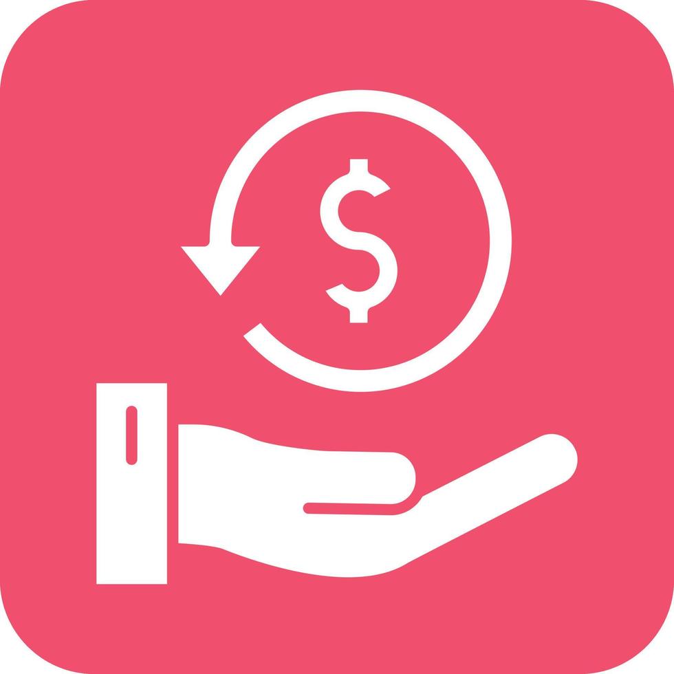 Cashback Icon Vetor Style vector