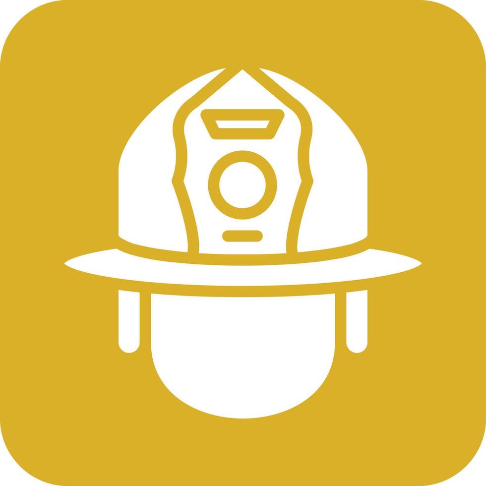 Firefighter Helmet Icon Vetor Style vector