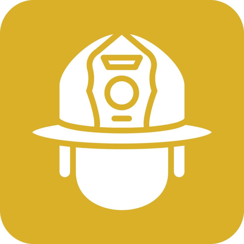 bombero casco icono vetor estilo vector