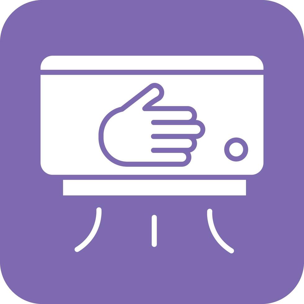 Hand Dryer Vector Icon Design