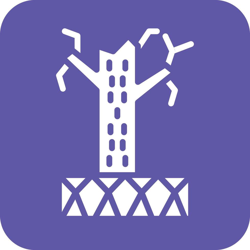 Desertification Icon Vetor Style vector