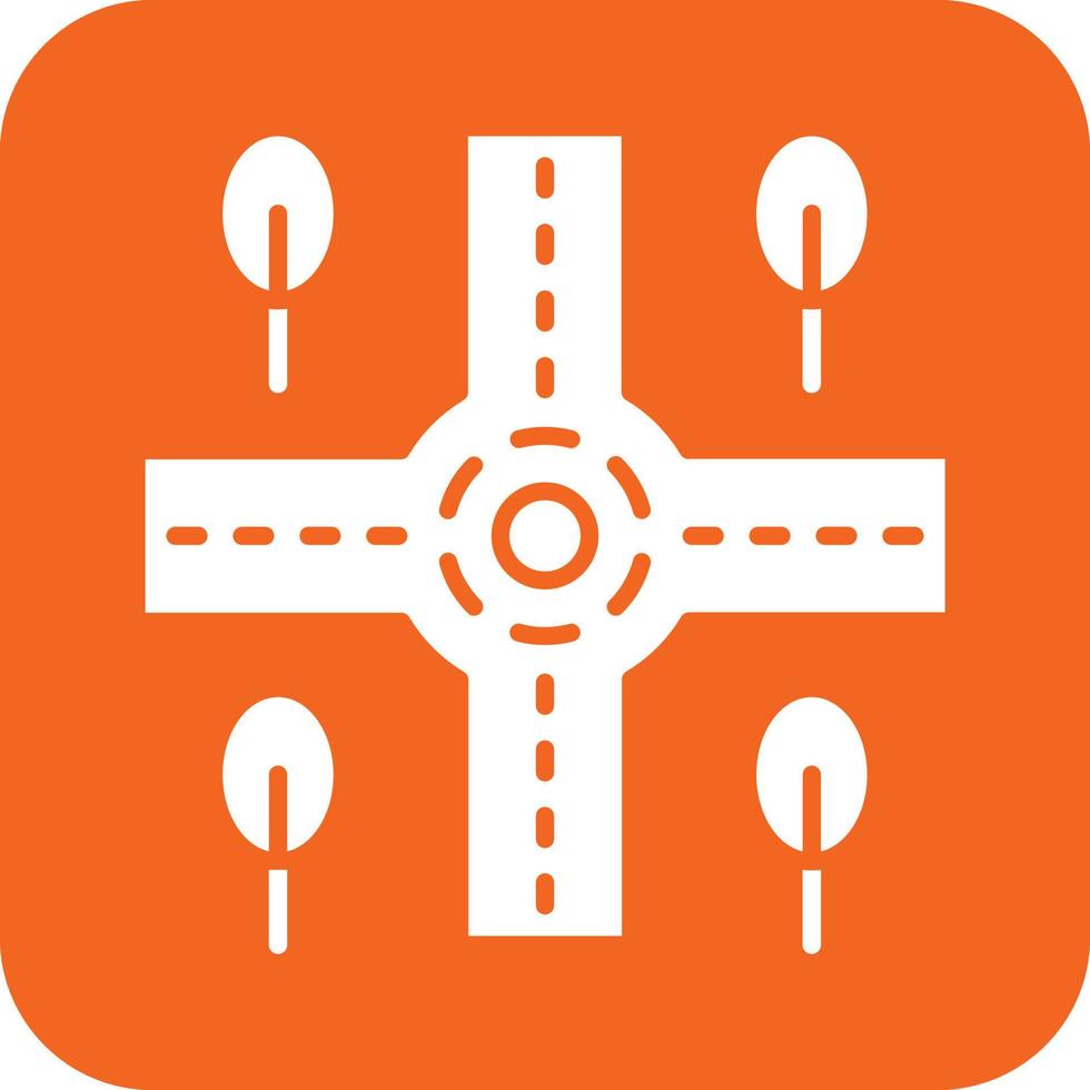 Crossroad Vector Icon Design