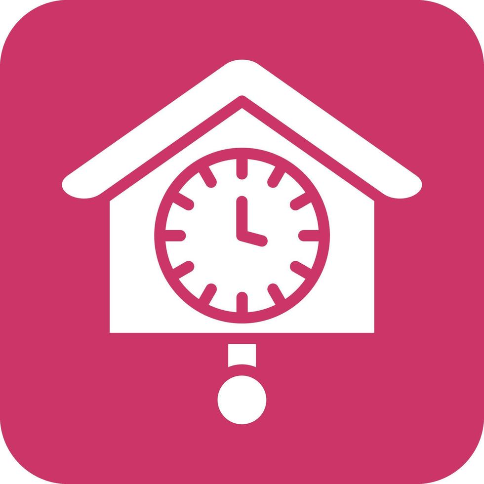Cuckoo Clock Vector Icon Design